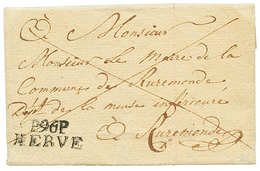 An 14 P. 96.P HERVE Sur Lettre Avec Texte Pour RUREMONDE. TTB. - 1792-1815: Conquered Departments