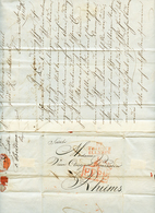 "LETTRE Réexpédiée" : 1811 FIUME ILLYRIE Rouge Sur Lettre Avec Texte "FIUME 30 Aout 1812" Pour TRIESTE Réexpédiée Avec P - Other & Unclassified
