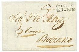 1813 GORICE ILLYRIE Sur Lettre Avec Texte Pour BOLZANO. TTB. - Other & Unclassified