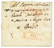 1810 LAYBACH ILLYRIE Rouge + Raume D' ITALIE PAR PLAISANCE Sur Lettre Avec Texte Pour La FRANCE. TTB. - Other & Unclassified