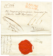 1811 RAGUSE ILLYRIE En Rouge Sur Lettre Avec Texte Pour VENEZIA. Superbe. - Other & Unclassified
