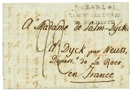 1807 Marque De Franchise Trés Rare ZARA CENTRO DEL DEPART DI DALMAZIA Sur Lettre Avec Texte Pour La FRANCE. TB. - Other & Unclassified