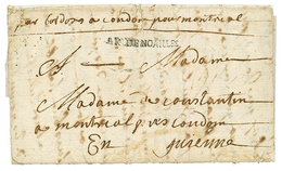 1734 AR. DE NOAILLES Sur Lettre Avec Texte Daté "CAMP De FREQUANDAL (FRANKENTAL) Dans Le PALATINAT" Pour La FRANCE. RARE - Army Postmarks (before 1900)