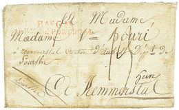 Bau Gal ARM. DE PORTUGAL En Rouge Sur Lettre (ss Texte) Pour HEMMERSTAL. TB. - Army Postmarks (before 1900)
