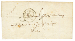 REVOLUTION De 1848: 1848 ST DENIS S SEINE + Taxe 2 Sur Lettre D' Un Detenu Politique Au FORT DE L' EST. TTB. - Army Postmarks (before 1900)