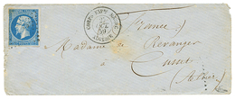 "CORPS EXPEDITIONNAIRE DU MAROC" : 1859 20c (n°14) Obl. CEMA (faible) + Cachet Rarissime CORPS EXPre MAROC ALGERIE Sur E - Army Postmarks (before 1900)