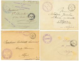 POSTE MILITAIRE AU MAROC Et CONFINS MAROCAINS : 1910/17 Lot De 11 Lettres Avec Cachets Militaires (HAUT-GHUIR, TAZA, CON - Army Postmarks (before 1900)