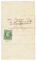 1866 1c (n°19) Obl. Sur IMPRIME Complet Sous Bande. TB. - 1863-1870 Napoléon III Lauré