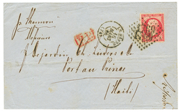 1866 80c (n°24) Sur Lettre Du HAVRE Pour PORT AU PRINCE (HAITI). TTB. - 1863-1870 Napoleon III With Laurels