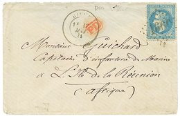 1871 20c (n°29) Obl. GC 1660 Sur Enveloppe Au Tarif Militaire Pour LA REUNION. TB. - 1863-1870 Napoleon III With Laurels