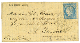 "LE KEPLER" : 20c (n°37) Obl. Etoile + PARIS 10 Janv 71 Sur GAZETTE DES ABSENTS N°24 Pour ISSOIRE (13 Janv 71). Rare. TB - War 1870