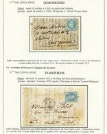 BALLON MONTE - Reste De La Collection : Ensemble De 14 Lettres PAR BALLON. Nombreuses Signatures. B/TB. - War 1870