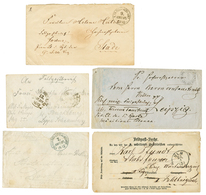 POSTE MILITAIRE ALLEMANDE En FRANCE : Lot De 5 Lettres Avec Cachets FELDPOST Dont Rares. B/TB. - War 1870