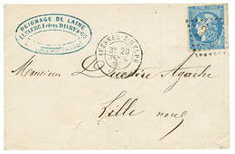 "PIQUAGE D' AVESNES" : 1871 20c BORDEAUX Piquage Spécial + T.17 AVESNES-S-HELPE Sur Lettre. RARE. TB. - 1870 Bordeaux Printing