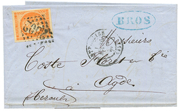 1871 40c BORDEAUX (n°48) 4 Grandes Marges Sur Lettre De MONTPELLIER. TTB. - 1870 Emission De Bordeaux