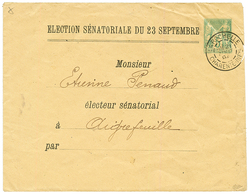 1894 Enveloppe ENTIER-POSTAL Avec Repiquage "ELECTION SENATORIALE DU 23 SEPTEMBRE" Obl. LA ROCHELLE Pour AIGREFEUILLE. L - Autres & Non Classés