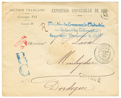 1900 Lettre CHARGEE De L' EXPOSITION UNIVERSELLE. RARE. TTB. - Other & Unclassified