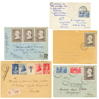 PETAIN : 1943/44 Lot De 5 Lettres Intérésantes (EXPRESS, RECOMMANDE PROVISOIRE ... TTB. - Autres & Non Classés