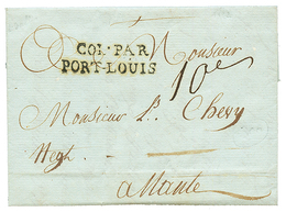 1788 COL. PAR PORT-LOUIS Sur Lettre D ' HAITI Avec Texte Daté "LEOGANE" Pour NANTES. RARE. Superbe. - Maritime Post