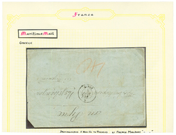 PAQUEBOTS DE LA MEDITERRANEE : 1856/59 Ensemble De 3 Lettres GANGE, CYDNUS (x2) Pour LA GRECE. TTB. - Poste Maritime