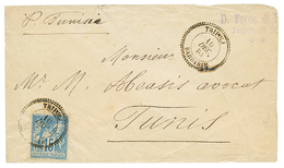 TRIPOLI LYBIE : 1884 15c SAGE Obl. TRIPOLI BARBARIE Sur Enveloppe Pour TUNIS (TUNISIE). TTB. - Autres & Non Classés