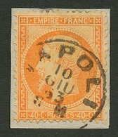 40c (n°23) Obl. Cachet Italien NAPOLI Sur Fragment. Superbe. - Other & Unclassified