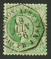 5c CERES Obl. BUENOS-AYRES PAQ FR J N°1. Rare Sur Petite Valeur. TTB. - Autres & Non Classés