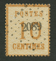 ALSACE-LORRAINE 10c Obl. PC Du GC 2089. Trés RARE. Superbe. - Otros & Sin Clasificación