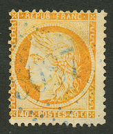 IBRAILA : 40c Siège (n°38) Obl. GC 5087 En Bleu. Rare. TB. - Autres & Non Classés