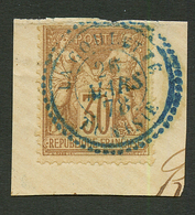 TUNISIE - LA GOULETTE : 30c SAGE (n°69) Obl. Sur Fragment. Rare Sur Ce Timbre. TB. - Other & Unclassified