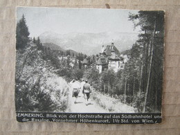 Austria  - SEMMERING / Picture, Clip From A Cigarette Box ( 25 MEMPHIS Zigaretten Österr. - Tabak Regie ) - Autres & Non Classés