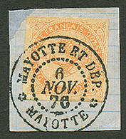 MAYOTTE : CG 40c AIGLE Obl. Centrale MAYOTTE ET DEP. MAYOTTE Sur Fragment. Superbe. - Other & Unclassified