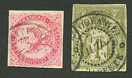 TAHITI : 80c AIGLE Obl. TAITI + 1F SAGE Obl. TAITI (OCEANIE) PAPEETE. - Other & Unclassified