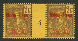 MONG-TSEU : Paire 2F (n°31) Millésime 4 Neuf (*, **). Cote 1000€. Tirage 94. Superbe. - Andere & Zonder Classificatie