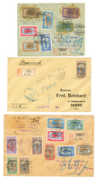 CAMEROUN OCCUPATION MILITAIRE : 1916/19 Lot De 3 Lettres RECOMMANDEES + CENSURES Pour La SUISSE. TB. - Other & Unclassified