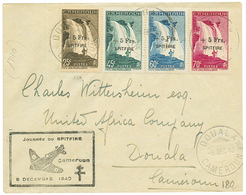 CAMEROUN : 1940 Série SPITFIRE N°236 à N°239 Obl. Sur Lettre. Cote Des Timbres Détachés = 450€. TTB. - Autres & Non Classés