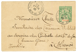 1910 INDOCHINE Entier-postal 5c Obl. YUNNAN-FOU CHINE Pour Le TONKIN. Rare Sur INDOCHINE. TTB. - Altri & Non Classificati