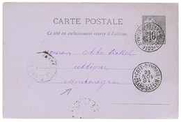 COTE D' IVOIRE - PRECURSEUR Pour Le MONTENEGRO : 1894 COLONIES GENERALES Entier 10c Obl. COTE D' IVOIRE GRAND-BASSAN Pou - Other & Unclassified