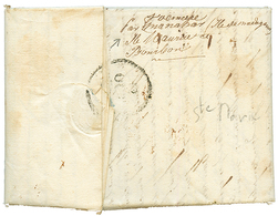 "STE MARIE De MADAGASCAR" : 1829 PAYS D' OUTREMER + Dateur A Sur Lettre Avec Texte (9 Pages) Datée "STE MARIE DE MADAGAS - Other & Unclassified