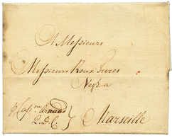 1785 Lettre Avec Texte Daté "MOGADOR" + "Q.D.C Cap. ARNAUD" Pour MARSEILLE. Rare à Cette Date. Superbe. - Other & Unclassified
