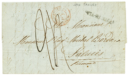 1840 OUTRE-MER MARSEILLE Sur Lettre Avec Texte Daté TANGER Pour Le PIEMONT (ITALIE). RARE. TB. - Autres & Non Classés