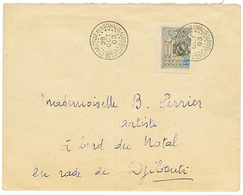 1903 Timbre Coupé Moitié Gauche (n°54a) Obl. DJIBOUTI Sur Env. Pour Le Navire "NATAL". Superbe. - Other & Unclassified