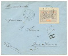 1910 75c Bord De Feuille Obl. DJIBOUTI Sur Env. RECOMMANDEE Pour DIRE-DAOUA (ABYSSINIE). Superbe. - Autres & Non Classés