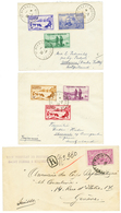 1932/39 3 Lettres De ST¨PIERRE ET MIQUELON Pour La SUISSE. Affrt Interessants. Superbe. - Other & Unclassified