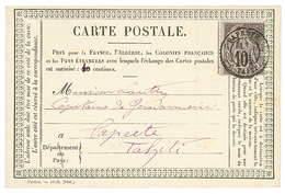1888 CG 10c Obl. PAPEETE TAITI Sur CARTE PRECURSEUR (pli Central) Pour PAPEETE. RARE. TTB. - Other & Unclassified