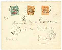 1898 1/2a S/ 5c + 3a S/ 30c + 4a S/ 40c Obl. ZANZIBAR Sur Env. RECOMMANDEE Pour La FRANCE. TTB. - Other & Unclassified