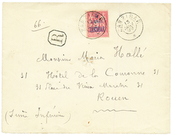 1899 5a S/ 50c Obl. ZANZIBAR Sur Enveloppe RECOMMANDEE Pour La FRANCE. Superbe. - Other & Unclassified