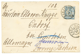 1904 2 1/2a S/ 25c MOUCHON Obl. ZANZIBAR Sur Enveloppe Commerciale Pour L' ALLEMAGNE. TB. - Autres & Non Classés