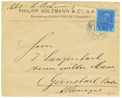 ALEXANDRETTE : 1914 1P Canc. ALEXANDRETTE On Commercial Envelope To BADEN. Superb. - Oostenrijkse Levant