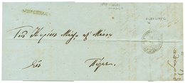 ALEKSINAC SERBIA : 1849 Disinfected Cachet ALEKSINAC On Reverse Of Entire Letter From VELES. Vf. - Oriente Austriaco